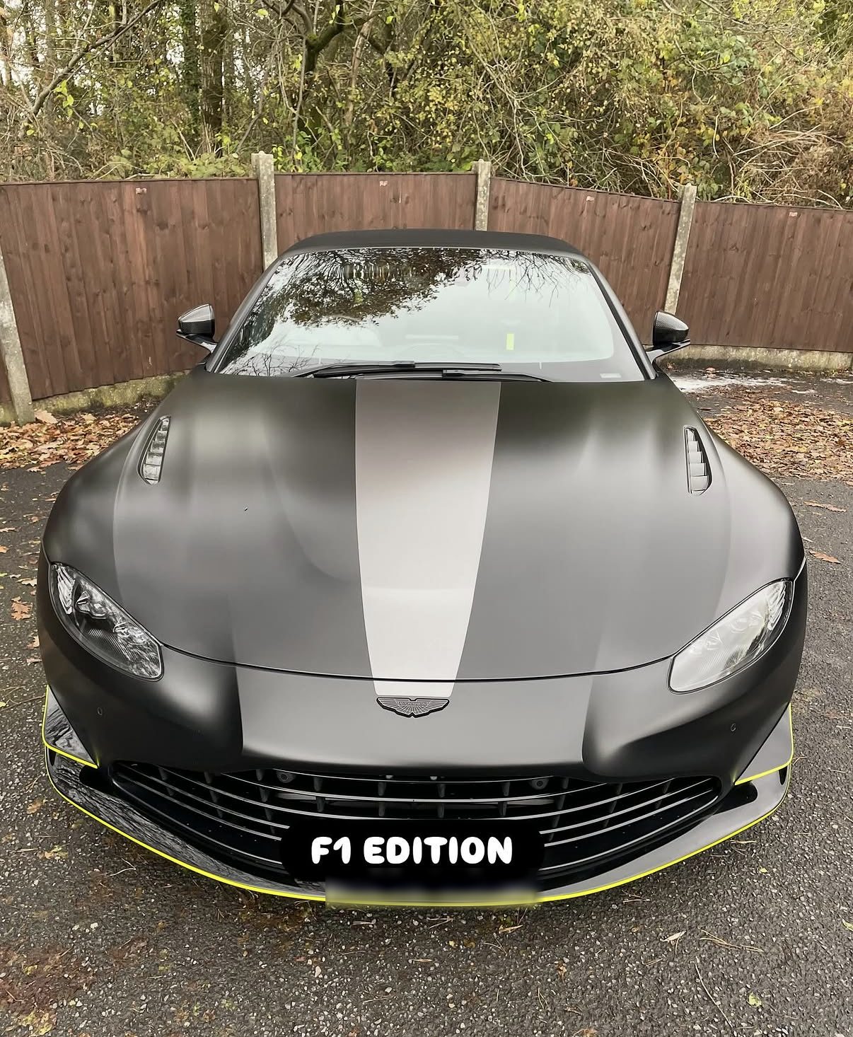 Matte grey Aston Martin Vantage F1 Edition
